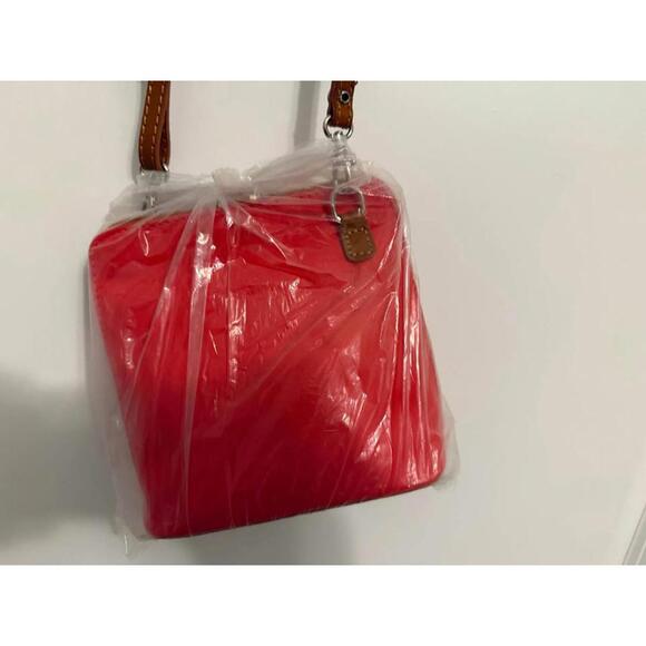 Genuine Red Leather Crossbody Purse – Made in Italy - Picture 2 of 5